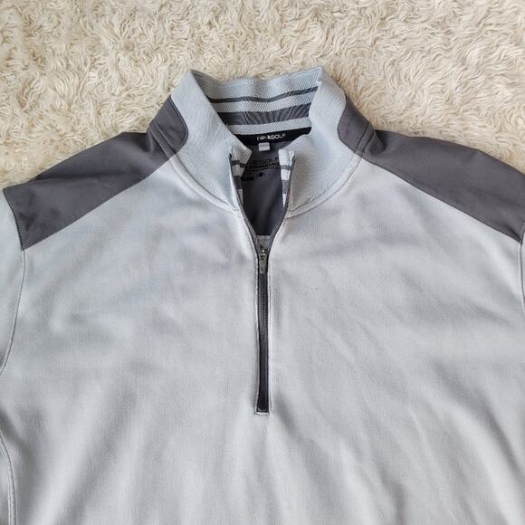 Nike Golf Men's 1/4 Zip Pullover Gray Large - Picture 2 of 7